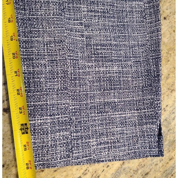 Lane Bryant Plus Size 26 "The Allie" Cropped Navy Tweed Look Stretch Sip Pockets - Picture 3 of 16